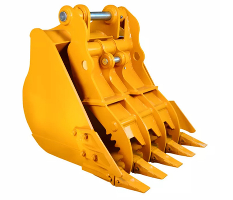 3-100 ton tutma kapasitesi kazıcı başparmak kovası Q355B NM400/450/500 Hardox450/500/550 Sarı