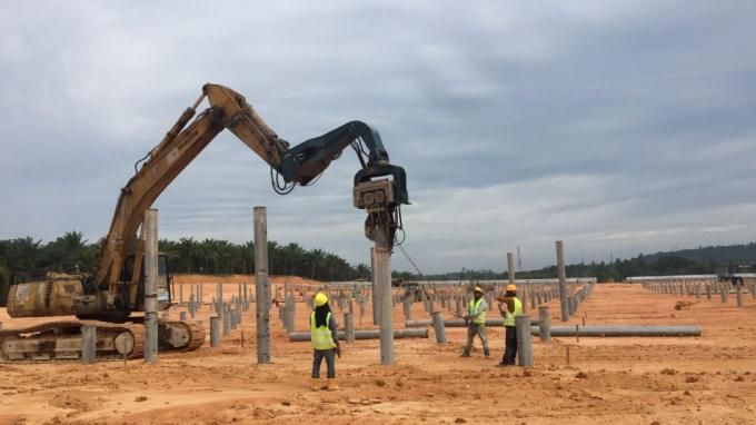 Kazık Sürücü Ataşmanları 2800rmp Ekskavatör Vibro Çekiç 7
