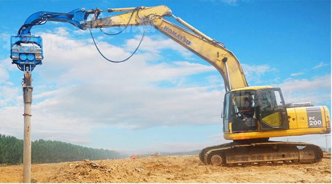 Kazık Sürücü Ataşmanları 2800rmp Ekskavatör Vibro Çekiç 6