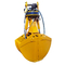 Yellow Hydraulic Clamshell Bucket Q355B For Telescopic Arm Excavator