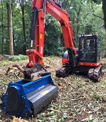 Ekskavator Flayel Mower 6Ton Ekskavator Tarım Bağlantısı Özellikle Ve Q355/NM400/HARDOX450