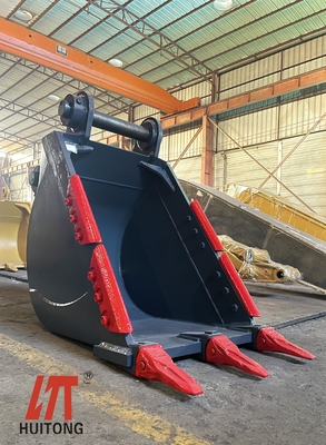 Keskin Dişli Kazıcı Kovası 0.25-4.3cbm Tungsten / Kaya için Dayanıklı