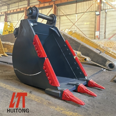 Keskin Dişli Kazıcı Kovası 0.25-4.3cbm Tungsten / Kaya için Dayanıklı