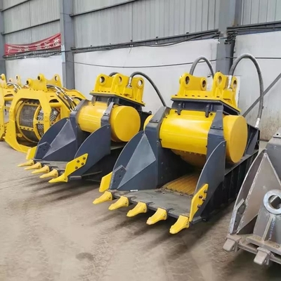 OEM İnşaat Makineleri Parçaları HD kova Ağır görevli kova kazıcı SK500 CAT352 Kaya kazıcı kova