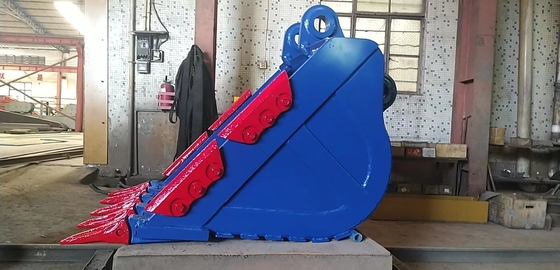 Güç kazıcı kaya kovası Sarı/Siyah Q355/NM400/Hardox400 280-4300kg Özel dişler Yeni durum