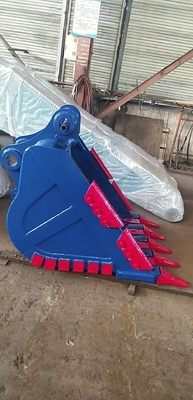 Güç kazıcı kaya kovası Sarı/Siyah Q355/NM400/Hardox400 280-4300kg Özel dişler Yeni durum