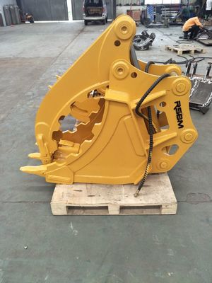 Excavator Thumb Bucket Q355 NM400 12 Ton Excavator CAT12 PC120 for Log Stone Construction Waste Handling