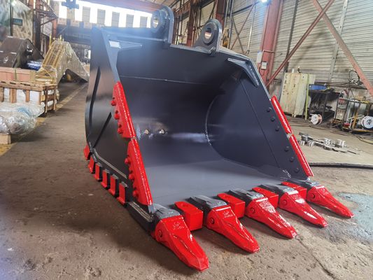 10 Ton Ekskavatörler için Huitong Kaya Kovası, Madencilik/Taş Ocağı/Değiştirilebilir Keski Dişli Çift Katmanlı Zırh CE Sertifikası, OEM Mevcut