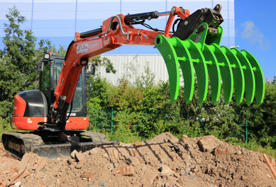 Huitong Ekskavatör Tırmık Eki, Arazi Temizleme, 3 Ton Mini Kazıcı, Kök Kancası
