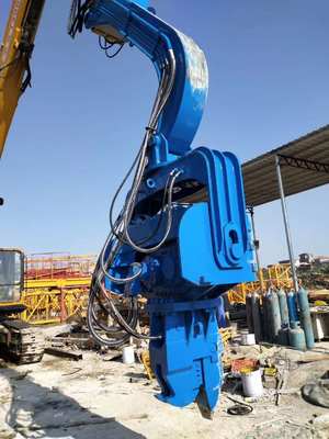 HT250 Kalıcı Hidrolik Yığın Sürücü Çekiç 20-24T Ekskavatör PC200 SH220 Belediye ve Kırsal Yığınlama Projeleri için