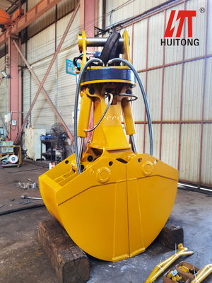 Excavator Hydraulic Clamshell Bucket 0.6m3 6-10T Excavator PC60 SK100 Çukurlama Nehir Temizlik Toprağı Taşımak İşleri için
