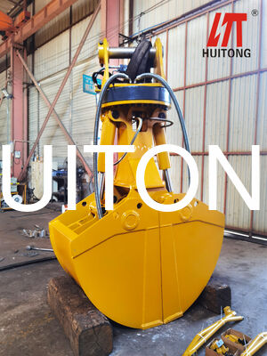 Excavator Hydraulic Clamshell Bucket 1m3 17-20T Excavator PC200 SK200 Çukurlama Nehri Temizlik Toprağı Taşımak İşleri