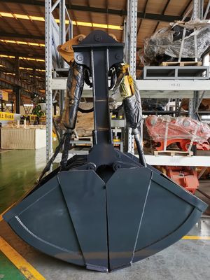 Özel kazık makinesi Hidrolik Clamshell Kovası 1.2m3 21-24T Kazık makinesi PC210 SH240 Nehir temizliği toprak taşıması işi için