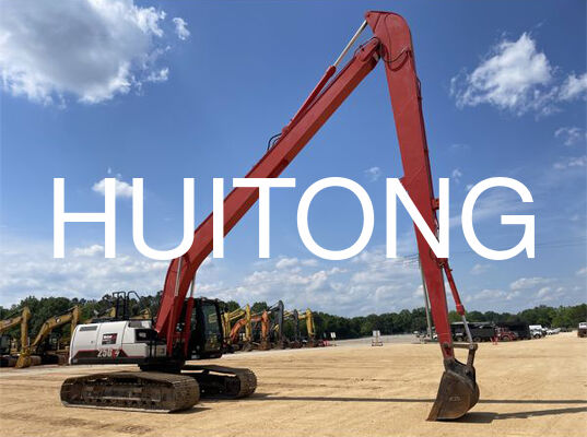 24M Ağır Hizmet Uzun Uzanmalı Bom ve Kol Tarama 74 Tonluk Büyük Madencilik Ekskavatörü İçin Genişletilmiş Kol Fit CAT374GC EC750E PC750 SY750H XE750GK PRO Nehir Tarama Rezervuarı Islahı Derin Temel için