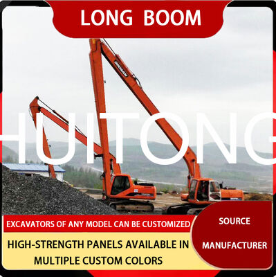2M Uzun Uzaylı Boom ve Kol Ağır Görevli Genişletilmiş Kıyma Kolu 41-45 Ton Ekskavator Fit PC450 CAT345GC ZX450 SK450 DX450 R455 EC450 SY465H XE450DK CLG945E