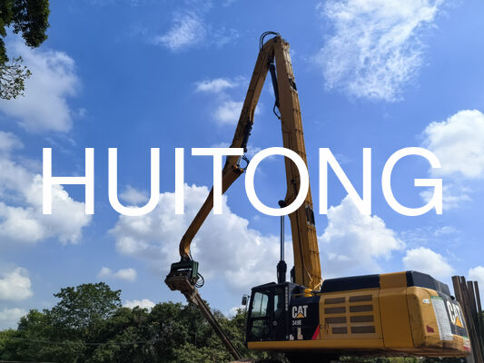 PC200/CAT320 11.5m için kazıkçı Piling Boom Nehir Sığınma Koruma/Demir Yolları ve Otoyol Yumuşak Toprak Tedavisi