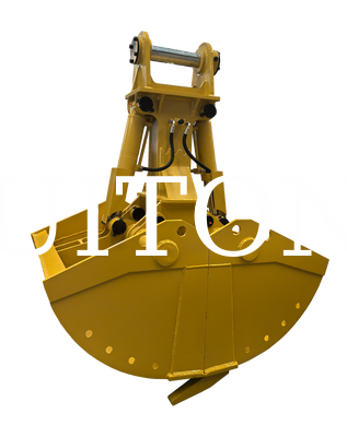 Factory Supply Excavator Hydraulic Clamshell Bucket HUITONG High Quality Q355B Material 6-10Ton 0.6m for Material Re-handling/Foundation Excavation/Ship Hold Loading & Unloading