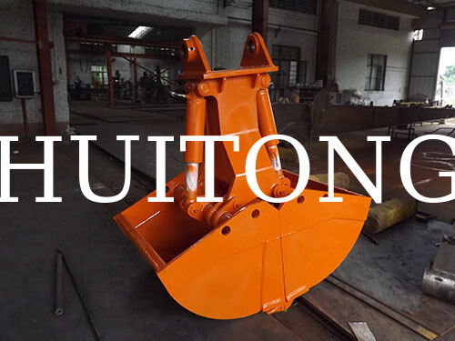 Fabrika Tedarik Ekskavatör Hidrolik İstiridye Kepçesi HUITONG Yüksek Kalite Q355B Malzeme 3-5Ton 0.4m Malzeme Yeniden Elleçleme/Temel Kazı/Gemi Ambarı Yükleme ve Boşaltma için