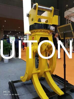 Özel Hidrolik Döner Yakalama Ağaç Yakalama 8-9 Ton Ekskavatör PC80 CAT308 DX80 SY85 XE80 Ormancılık Kayıkçılığı Ahşap Yükleme için Ahşap Yakalama Q355B