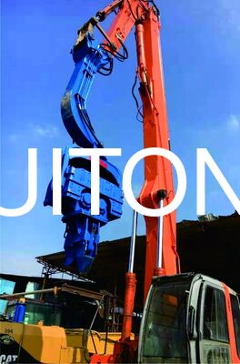 Heavy Duty Reinforced Piling Boom Arm for 30 to 38 Ton PC300 EX350 Excavators for Foundation Piling and Solar Post Installation