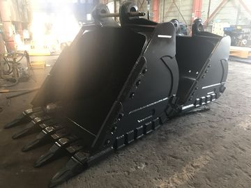 Sarı Hardox450 kazıcı taş kovası güçlü dişleri ve 700-1000 kg ağırlığı ile