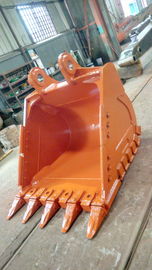 Q355 NM400 Hardox400 çelikten şekillendirilmiş yüksek dayanıklılıklı dişlere sahip ağır yüklü kaya toplama kova