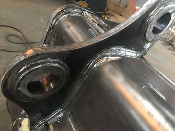 Q355 NM400 Hardox400 çelikten şekillendirilmiş yüksek dayanıklılıklı dişlere sahip ağır yüklü kaya toplama kova