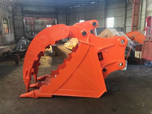 Çukurcu Başparmak Kovası Q355 NM400 22 Ton Çukurcu DH220 PC220 Çam taş inşaat atıkları işleme