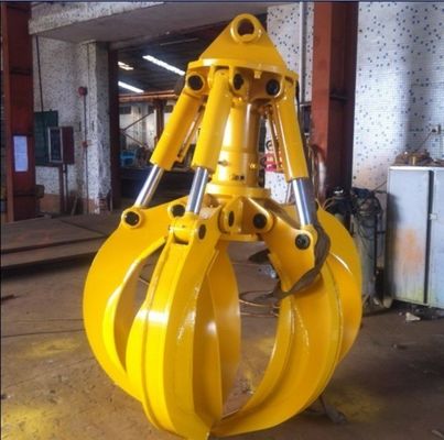 Özel Hidrolik Turuncu Kabuk Yakalama Çökme Metal Kırıntı Yakalama 5-60 Ton Ekskavatör vinç kullanımı için