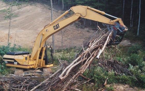Ormancılık Yol Yapımı İçin 13 Tonluk Ekskavatör Fırça Tırmığı