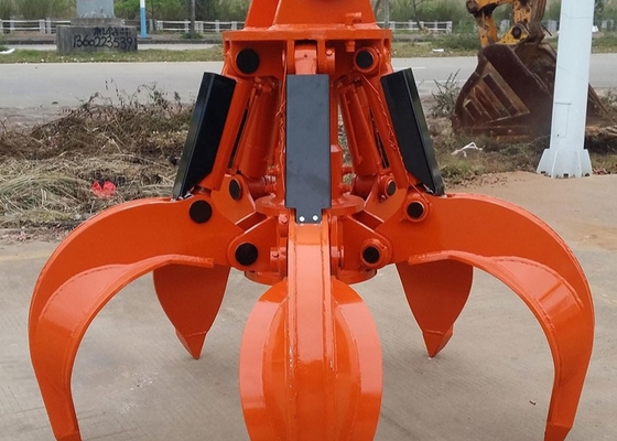 Mini Ekskavatör Portakal Kabuğu Kepçesi için 6-50t Taş Çeneli Hidrolik Kepçe Kovası