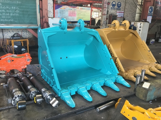 OEM İnşaat Makineleri Parçaları HD kova Ağır görevli kova kazıcı SK500 CAT352 Kaya kazıcı kova
