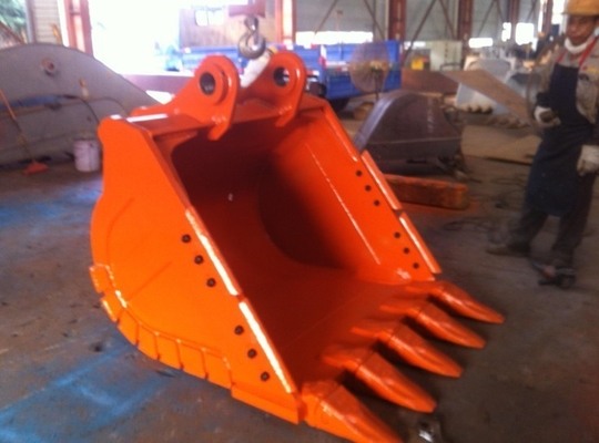 Keskin Dişli Kazıcı Kovası Dayanıklılığı ile Q355B NM400 Hardox500 0.25-4.3cbm Kapasite