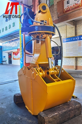 Hardox550 Excavator Clamshell Bucket Capacity Yellow Bucket for Heavy Excavators