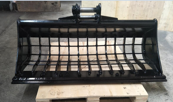 Kişiselleştirilebilir kazıcı iskelet kovası Sarı/Siyah 0.2-2.8 M3 Kapasite Hardox450/500/550