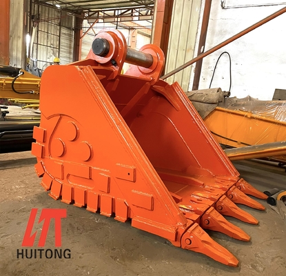 HUITONG Özel Kazıcı HD Kovası Ağır Görevli Kovası Kazıcı CAT320 EX120 için Güçlendirilmiş Kaya Kovası