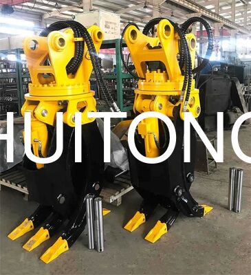 Hidrolik Q355B Çelik kazıcı Yakalama Ahşap kütük yakalama 18-24 Ton kazıcı SK220 PC210 kütük yakalama yükleme taşımacılığı için