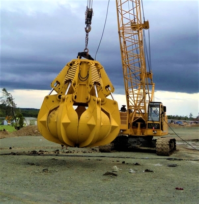 Özel Hidrolik Turuncu Kabuk Yakalama Çökme Metal Kırıntı Yakalama 5-60 Ton Ekskavatör vinç kullanımı için