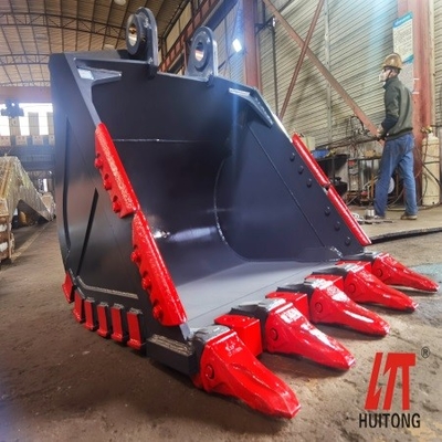 HUITONG Özel Kazıcı HD Kovası Ağır Görevli Kovası Kazıcı CAT320 EX120 için Güçlendirilmiş Kaya Kovası
