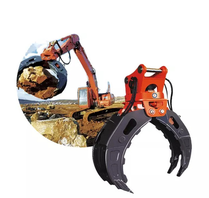 Ağır Güçlü Kazıcı Döner Yakalama 2-40 Tonluk Kazıcılar için Üstün Ahşap / Ağaç / Tock Grabber