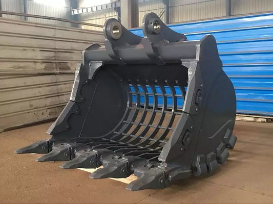 Kazı makinesi Skeleton Bucket 21-24ton Kazı makinesi 1.1m3 SK220 SH230 EX220 Taş tarama Nehir Çöplü Karyaçık Çalışmaları