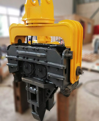 15-40 Ton Kazı Makinesi Hidrolik Yığın Vibratör Çekiç Yaprak Yığın Sürücüsü Vibro Çekiç Kazı Makinesi Bağlantısı