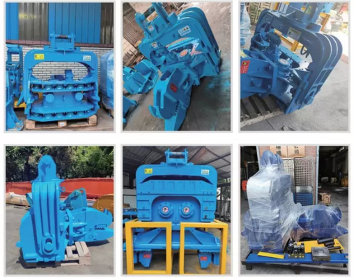 15 ton kazı makinesi hidrolik yığın çekiçli alt kollu kazı makinesi eklentileri inşaat makineleri için yığın sürücüsü ekleme