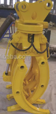 Excavator 360Rotating Hydraulic Type Log Grapple for 15Ton CAT315 Excavator High Efficiency Wood Grapple Fabrika fiyatı