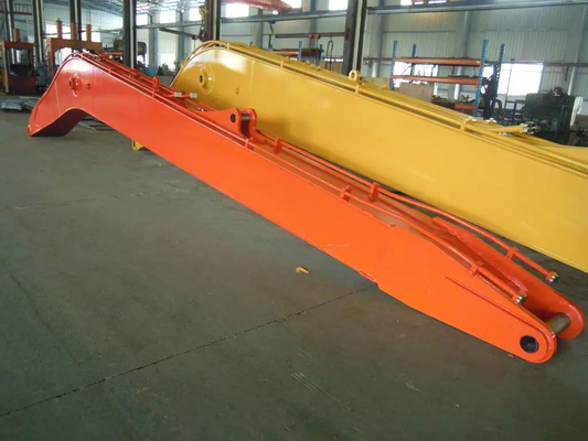 Yellow Long Reach Excavator Boom 10-30 Meters Q355B Extended Strength ISO 9001 Certified