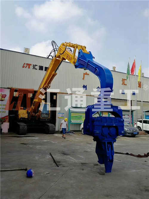 15 ton kazı makinesi hidrolik yığın çekiçli alt kollu kazı makinesi eklentileri inşaat makineleri için yığın sürücüsü ekleme