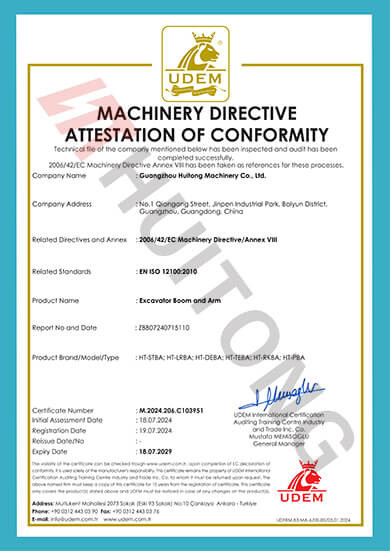 Çin Guangzhou Huitong Machinery Co., Ltd. Sertifikalar