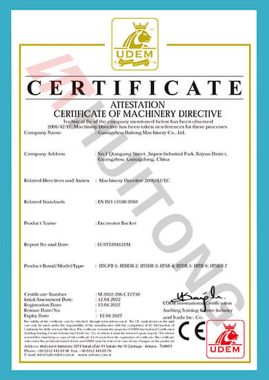 Çin Guangzhou Huitong Machinery Co., Ltd. Sertifikalar